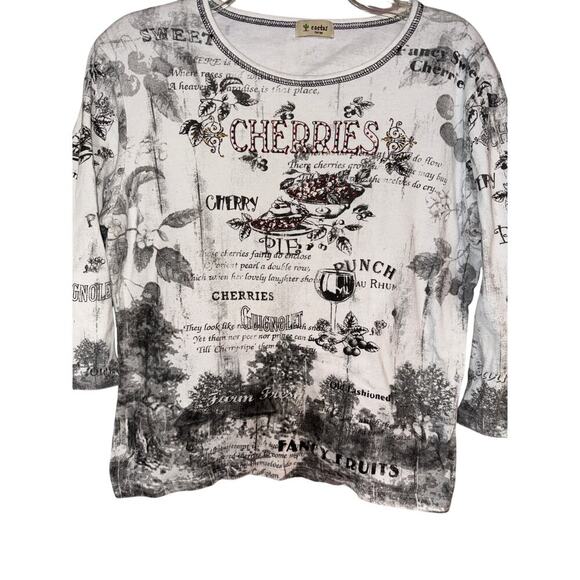 CACTUS BRAND CHERRY THEME SHIRT - Picture 1 of 6